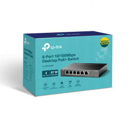 TP-Link TL-SF1006P commutateur réseau Non-géré Fast Ethernet (10 100) Connexion Ethernet, supportant l'alimentation via ce port