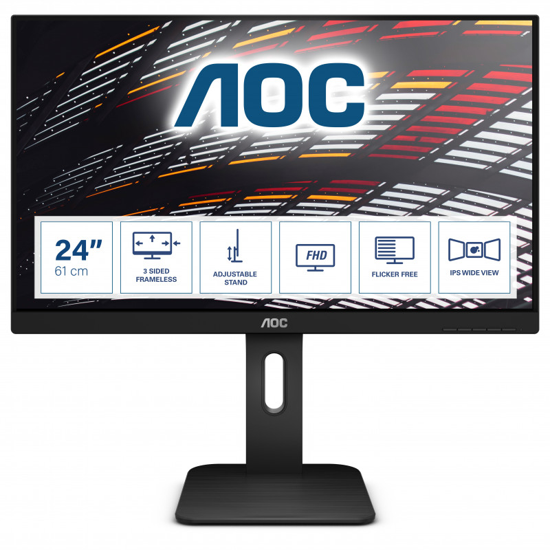 AOC P1 X24P1 écran plat de PC 61 cm (24") 1920 x 1200 pixels WUXGA LED Noir