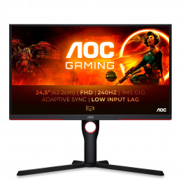 AOC G3 25G3ZM BK écran plat de PC 62,2 cm (24.5") 1920 x 1080 pixels Full HD Noir, Rouge
