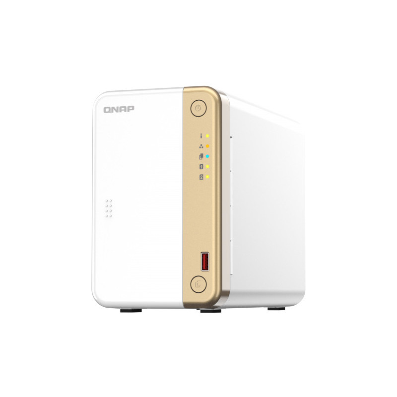 QNAP TS-262 NAS Tower Ethernet LAN Or, Blanc N4505