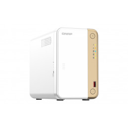 QNAP TS-262 NAS Tower Ethernet LAN Or, Blanc N4505