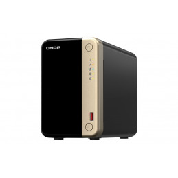 QNAP TS-264 NAS Tower Ethernet LAN Noir, Or N5095