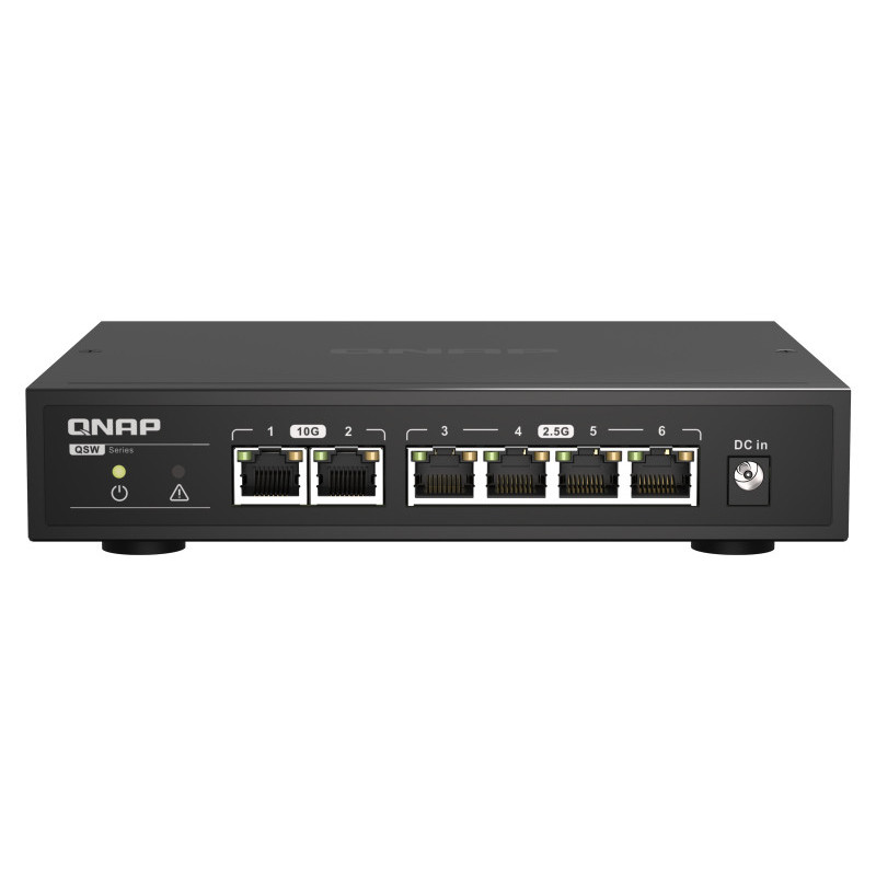 QNAP QSW-2104-2T commutateur réseau Non-géré 2.5G Ethernet (100 1000 2500) Noir