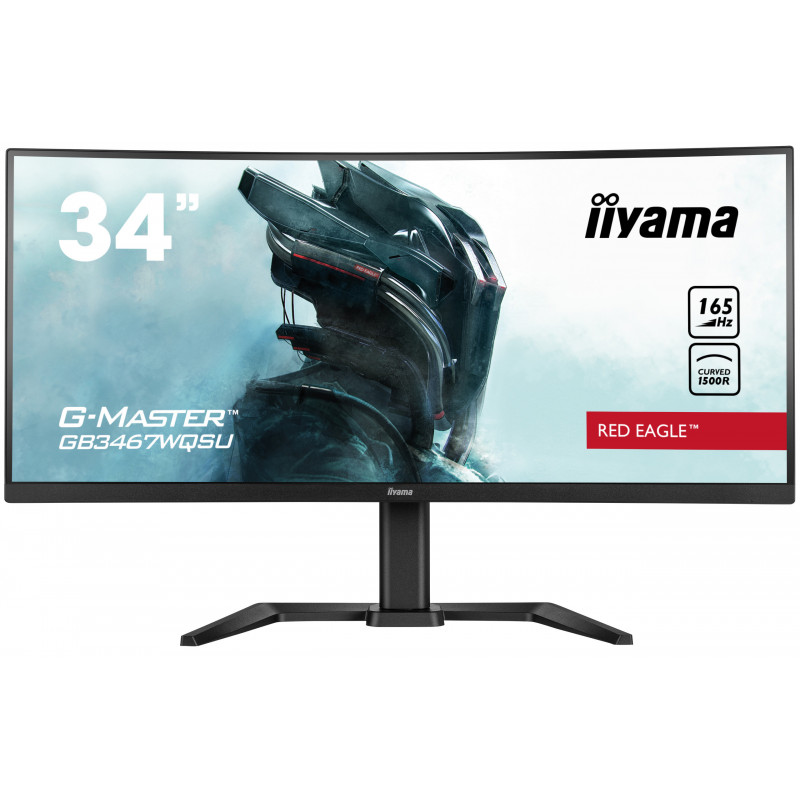iiyama G-MASTER GB3467WQSU-B5 écran plat de PC 86,4 cm (34") 3440 x 1440 pixels UltraWide Quad HD LED Noir