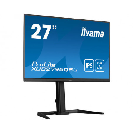iiyama ProLite XUB2796QSU-B5 écran plat de PC 68,6 cm (27") 2560 x 1440 pixels Wide Quad HD LED Noir