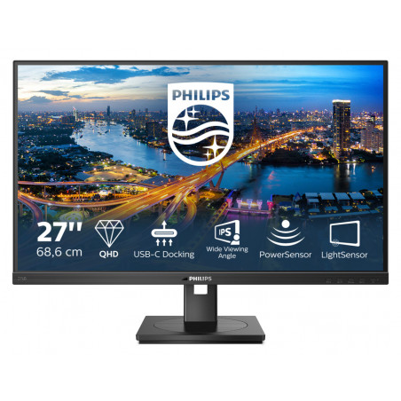 Philips 276B1 00 écran plat de PC 68,6 cm (27") 2560 x 1440 pixels Full HD LED Noir