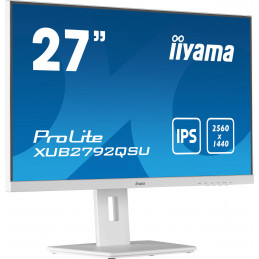iiyama ProLite XUB2792QSU-W5 écran plat de PC 68,6 cm (27") 2560 x 1440 pixels Wide Quad HD LED Blanc