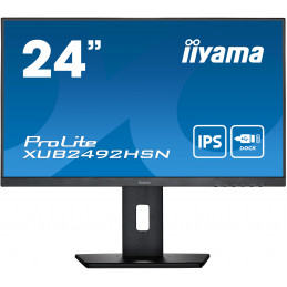 iiyama ProLite XUB2492HSN-B5 LED display 61 cm (24") 1920 x 1080 pixels Full HD Noir