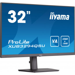 iiyama ProLite XUB3294QSU-B1 écran plat de PC 80 cm (31.5") 2560 x 1440 pixels Wide Quad HD LCD Noir