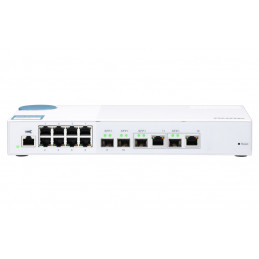 QNAP QSW-M408-2C commutateur réseau Géré L2 10G Ethernet (100 1000 10000) Blanc